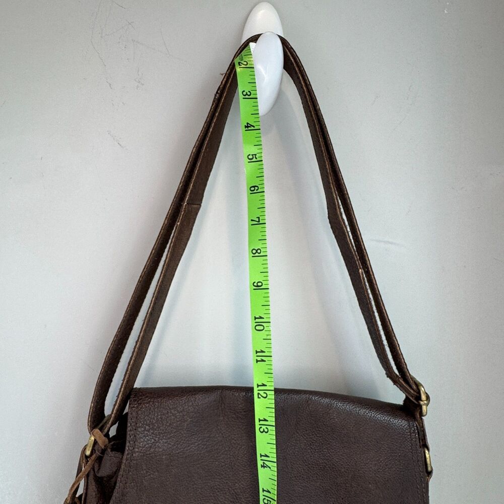 Vintage Rowallan Brown Leather Saddle-Bag Crossbody – Made in Scotland - Picture 7 of 14